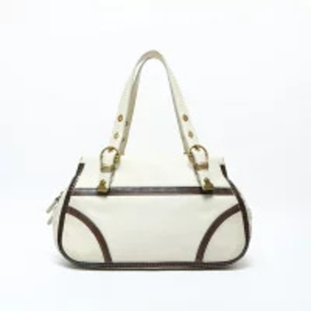 Bottega Veneta Intrecciato Handbag Ivory White